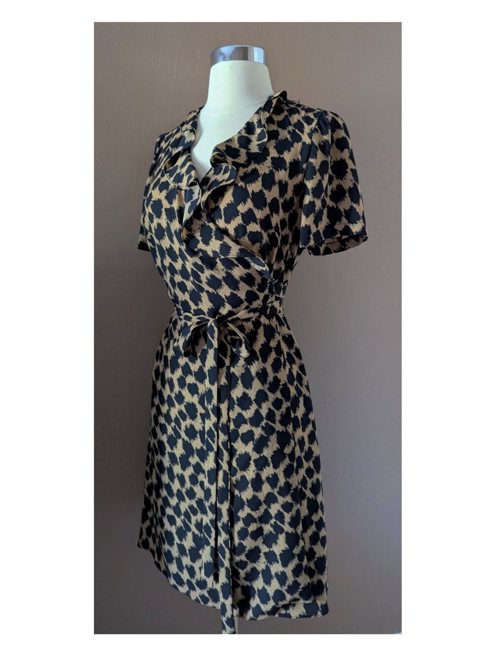 Diane Von Furstenberg Cheetah Print Wrap Dress